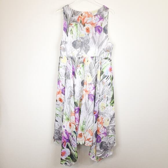 Lane Bryant | Floral Metallic Dress | Sz 16 - Picture 2 of 5